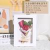 Tarjeta de felicitación hecha a mano para el Día del Maestro, tarjeta de felicitación con ramo de girasoles, flor de jabón, clavel, tarjeta de felicitación con ramo estéreo para mamá