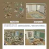 Serie Especial de Pintura al Óleo Escena Callejera Qiyu Escena Miniatura 3D DIY Alivio del Estrés Divertidos Pegatinas para Diarios