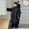 Abrigo de invierno largo hasta la rodilla, acolchado de algodón, forro polar y engrosado para niños y niñas, nueva ropa exterior de invierno para bebé 2026