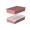 Bandeja de Hielo Grande de Silicona Transfronteriza Molde de Cubitos de Hielo de Grado Alimenticio Molde de Bola de Hielo de Desmoldeo Fácil Congelación Rápida Molde para Hacer Hielo Casero