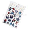 Pegatinas navideñas transfronterizas para niños, pegatinas de decoración navideña con dibujos animados, pegatinas de burbujas con decoración de Papá Noel en estéreo 3D
