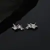 Adecuado para Auriculares Bluetooth Inalámbricos, Hebillas para Oreja de Estrella de Cinco Puntas Abrazando Estrellas con Circonita, Hebillas de Diamante Desmontables, Accesorios de Moda Decorativos