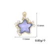 Colar com Pingente Banhado a Ouro 14K Estrela Diamante Borla Moda Feminina Versátil Estilo Ins Pingente Pentagrama Acessórios