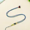 Cordón para Colgante de Ágata de Jade de Gama Alta con Nudo Deslizante, Cordón para Collar con Colgante de Jade Color Café, Hecho a Mano y Ajustable para Hombres y Mujeres