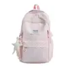 Mochila nueva estilo chica suave, alto atractivo estético, bolsa escolar de gran capacidad para chicas de secundaria y preparatoria, mochila de moda a cuadros y lunares