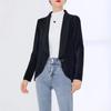 Chaqueta de moda Miyake plisada, holgada, informal, con diseño de nicho, otoño 2022, nueva, de color liso, con cuello de traje y hombros rectos