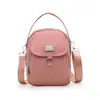 Bolsa pequena versátil nova tendência moda cor doce bolsa de ombro transversal estilo coreano simples de alta qualidade bolsa para celular para mulheres