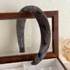 Faixa de Cabelo de Lã com Laço Outono e Inverno Coroa Alta Retro Faixa de Cabelo para Viagem para Mulheres com Estilo Sofisticado e Fashion Acessório de Cabelo