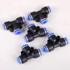 Conector en T de conexión rápida dispositivo de riego con flecha de goteo ajustable accesorios boquilla universal tubería de agua tubería de 4 mm conector de riego por goteo