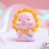 Estilo Ins Corazón Femenino Lindo Ciervo Pequeño Adornos Decoración para Hornear Pasteles Pequeños Regalos Manualidades de Resina Regalos