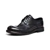 Venta Directa de Fábrica Zapatos Casuales Retro para Hombre Hechos a Mano Goodyear Cuero Lavado Suela de Cuero Cómoda Zapatos Formales de Negocio Piel de Caballo