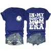 Era de mamá de bolos diversión de bolos cuello redondo casual para mujer capa base camiseta Amazon transfronteriza holgada manga corta