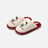 Pantuflas de algodón auténticas de Hello Kitty, zapatillas de algodón para el hogar con dibujos animados, silenciosas, antideslizantes, cálidas, pantuflas de felpa de invierno