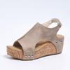 Comercio Exterior Transfronterizo 2024 Roma Sandalias Planas Gruesas Sandalias Zapatos de Talla Grande Mujer en stock Sandalias de Cuña Mujer