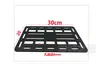 Soporte de Bolsa Lateral para Vehículo Eléctrico Motocicleta Izquierda y Derecha Expansión Alforja Caja Lateral Panel Lateral Acero al Carbono 3mm de Espesor Placa de Montaje Táctica