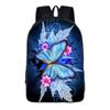 Mochila escolar para estudiante de primaria de gran capacidad 136 grado ligera protección de la columna vertebral mochila infantil diseño de logotipo de mariposa