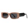 9250 Gafas de Sol Modernas Retro de Marca Grande INS Color Tinta Feng Shui Gafas de Sol Versátiles de Moda para Mujer Espejo Plano Anti-luz Azul