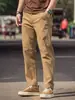 Calça casual de rua estilo americano para homens, nova coleção outono 2026, calça stretch versátil, calça longa reta para trabalho
