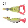 Hélice flutuante água giratória pato isca 8,9 cm 11g superfície da água trator isca isca macia isca biônica