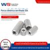 304 aço inoxidável porca amassada mão parafuso malha porca estendida cilíndrica amassada porca link M3 * M16
