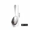 Cuchara de Servir de Acero Inoxidable 304, Cuchara Ranurada Ancha, Cuchara para Sopa, Cuchara de Servir para el Hogar, Cucharón Profundo de Mango Largo