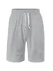 Nuevos shorts jacquard con cordón transfronterizos temu comercio exterior casual europeo y americano holgados de color liso deportivos para hombre