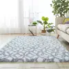 Alfombra Pequeña de Sofá Engrosada, Alfombra Rectangular Resistente a Manchas para Sala de Estar, Alfombrilla de Cama, Alfombra para Ventana de Bahía, Alfombra Tie-Dye para Dormitorio