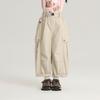 Pudding Pantalones Haru para Niñas 2025 Nuevo Pantalón Cargo Infantil Fresco y Moderno Pantalón Largo Holgado Versátil para Niñas