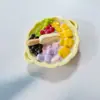 Adesivos de Geladeira de Resina de Comida Simulada Fruta Leite de Coco Refrescante de Hainan Pão Sorvete Adesivos Magnéticos Decoração de Móveis