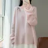 2026 Nuevo Diseño de Bola Pequeña 100% Lana Otoño Invierno Estilo Coreano Prendas de Punto Suéter Prendas de Abrigo Ropa para Mujer Suéter