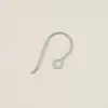DIY hecho a mano gancho de oreja de titanio puro alambre para oreja aretes simples colgante gancho de pregunta accesorios joyería al por mayor
