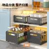Estante de Almacenamiento de Cocina Estante Organizador de Condimentos Doméstico Estante de Almacenamiento para Gabinete Profundo de Baño Cesta Extraíble Interior Caja de Almacenamiento Extraíble