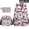 3D Transfronterizo Nuevo Producto HelloKitty Lindo Hello Kitty Mochila Bolsa Escolar Bolsa para Lápices Bolsa de Hombro Set de Tres Piezas