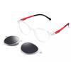 2026 Novo Modelo Óculos de Sol Infantil com Conjunto de Lentes Clip-On Magnéticas, Polarizado e Proteção UV Óculos de Uso Duplo Bh2011