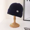 Chapéu de Lã Tricotado Quente de Inverno Masculino, Chapéu de Lã Espessado com Forro de Fleece, Proteção para Orelhas para Ciclismo ao Ar Livre, Chapéu de Gelo Versátil e Moderno para Homens e Mulheres