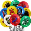 Novo balão quente de desenho animado da Amazon Vingadores Balão de látex do Homem-Aranha Adereços de layout para local de festa