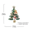 Broche Tema Natalino Europeu e Americano Papai Noel Árvore de Natal Boneco de Neve Festival de Flores Decoração de Roupa Acessórios de Pino