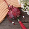 Nuevo Sachet Bordado con Borla del Festival del Bote del Dragón Estilo Chino, Accesorio de Bolsa de Incienso de Bendición Portátil Tradicional Hanfu, Adorno Colgante para Coche