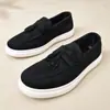 Zapatos casuales de hombre sin cordones con borlas, horma ancha, superficie suave de gamuza sintética, suela plana, mocasines sin cordones para ir al trabajo