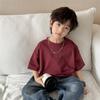 Nueva Ropa de Verano para Niños de Haima: Camiseta de Manga Corta de Algodón Puro para Niños, Top Delgado, Ropa de Verano para Niños, Versátil y a la Moda