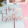 Tarjeta de decoración de pastel de acrílico para el día de la madre, el día del padre, los niños, el bebé, cumpleaños, HB, horneado, cumpleaños, complemento al por mayor