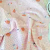 Tela 100% algodón de 40 hilos con estampado digital, tela con lindo patrón de gato y perro de dibujos animados para ropa infantil, atuendos para padres e hijos, tela para manualidades