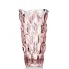 Jarrón de Cristal de Bohemia Vidrio de Gama Alta Arreglo Floral Rosa Hidropónica Lirio Flor Decoración para Sala de Estar y Dormitorio
