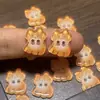 Botões Animais de Gatinho Laranja Fofo para Roupas Infantis, Decoração de Roupas DIY Feita à Mão, Botões de Desenho Animado para Sapatos Crocs