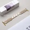 Adecuado para Applewatchs11 Apple Xiaomi Huawei Punto Diamante Sarga Forma de H Correa de Metal para Reloj de Mujer Fábrica Mayorista