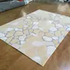 Tapete de Arte de Pedras para Sala de Estar de Villa, Tapete Feito à Mão com Tufting de Pistola, Tapete Abstrato de Forma Irregular para Quarto de Luxo Leve, Personalizável