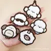 Bordado em Toalha Pequeno Patch Bordado para Jaqueta de Penas, Patch Bordado Sem Costura Autoadesivo, Patch de Tecido Animal de Desenho Animado Acessório Decorativo
