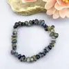 Pulseira Elástica de Pedras Naturais Ágata Cristal Irregular Transfronteiriça Joia de Mão Europeia e Americana Pulseira de Pedras Coloridas Atacado