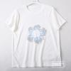 Camiseta Floral de Tres Colores de Manga Corta para Mujer 2026 Nuevo Estilo Coreano Cuello Redondo Copo de Nieve Algodón Transpirable Top Casual para Mujer