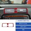 Adecuado para 07-17 Mercedes-Benz Clase R Modificación de Interior de Coche Panel Decorativo de Pegatina para Salida de Aire de Control Central de Fibra de Carbono